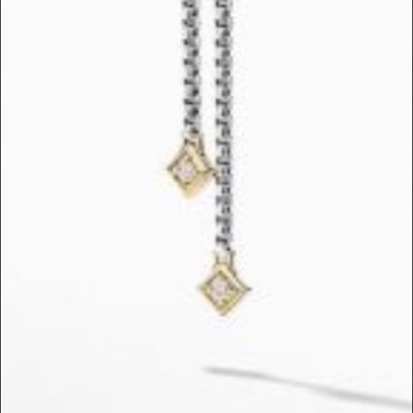 DAVID YURMAN STUNNING LARIAT NECKLACE WITH GEMSTONES ADJUSTABLE - Picture 4 of 11